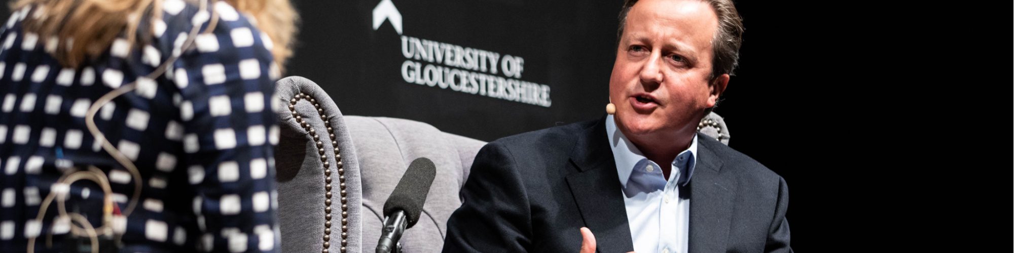 David Cameron at Cheltenham Literature Festival 2019