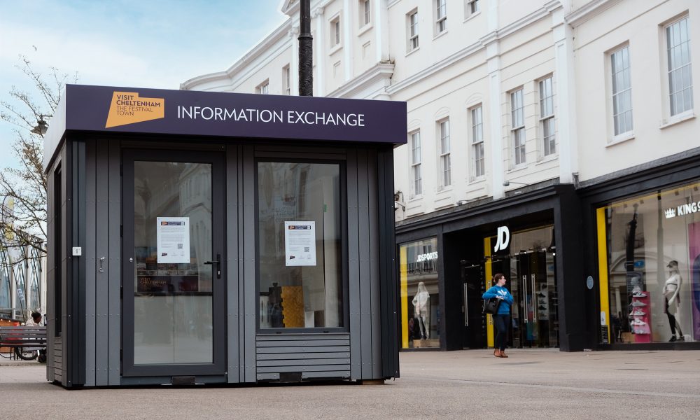 The Information Exchange Pod on Cheltenham High Street
